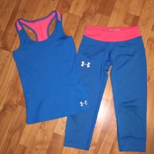 Under Armour tank & capris, EUC